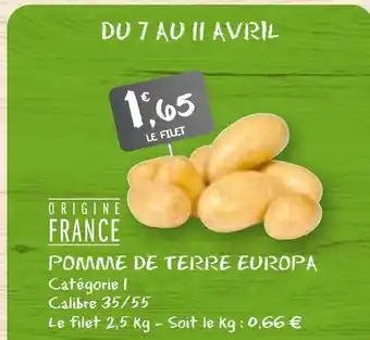 G20 Pomme De Terre Europa offre