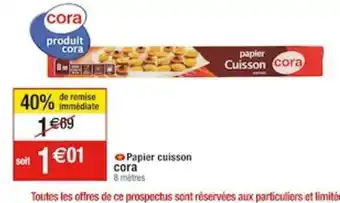 Cora x Carrefour Papier cuisson offre