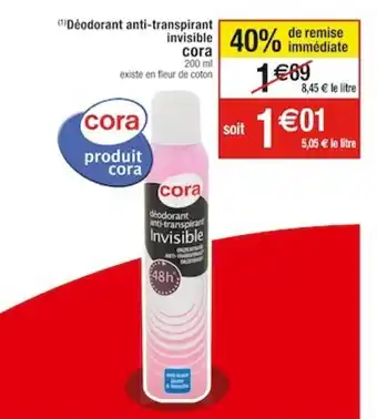Cora x Carrefour (Déodorant anti-transpirant offre