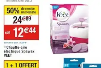 Cora x Carrefour Chauffe cire electrique spawax veet offre
