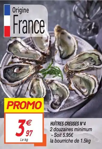 Huîtres Creuses N°4