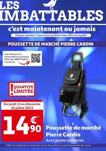 Auchan POUSSETTE DE MARCHÉ PIERRE CARDIN offre