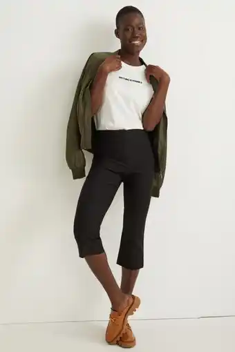C&A Pantalon de toile - high waist - cigarette fit offre