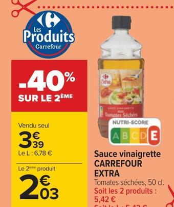 Carrefour Carrefour extra sauce vinaigrette offre