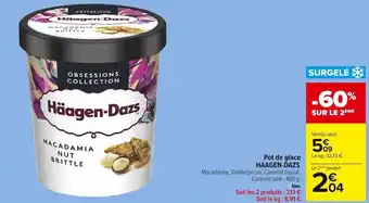 Carrefour Market Häagen-dazs pot de glace offre