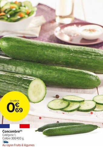 Carrefour Market Concombre offre