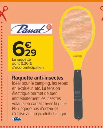 Passat raquette anti-insectes