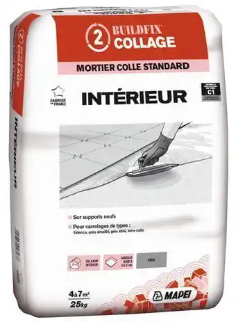 Brico Dépôt Mapei mortier colle intérieur c1* - gris - 25 kg offre