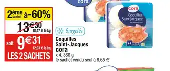 Cora x Carrefour Cora coquilles saint-jacques offre