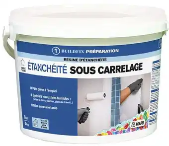 Brico Dépôt Mapei résine d'étanchéité sous carrelage - 5 kg offre