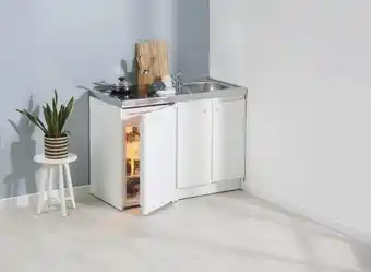 Brico Dépôt Kitchenette vitrocéramique blanche - l. 120 cm offre