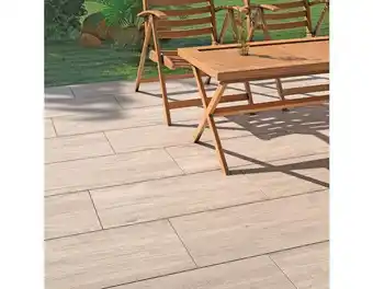 Brico Dépôt Carrelage de sol extérieur vosges grip coloris chêne - l. 30 x l. 60 cm ep : 8 mm offre