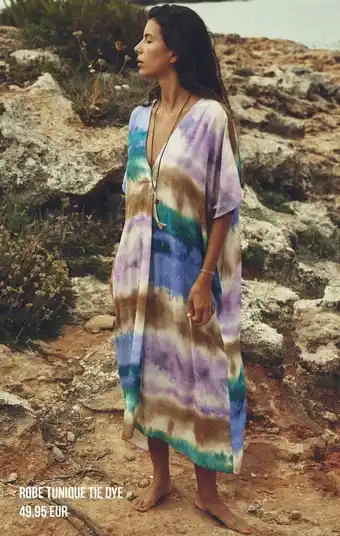 Robe tunique tie dye