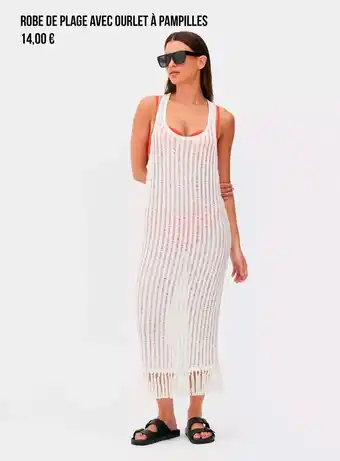 Primark Robe de plage avec ourlet à pampilles offre