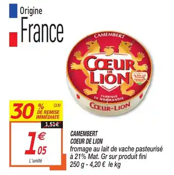 Camembert Coeur De Lion