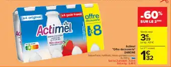 Carrefour Actimel "Offre découverte" DANONE offre