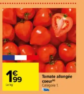 Carrefour Tomate allongée coeur Catégorie 1. offre