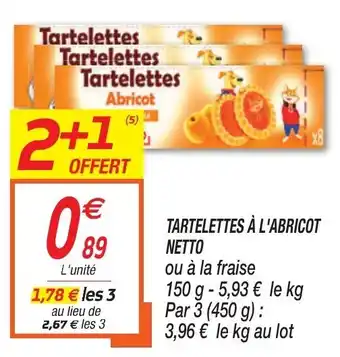 Netto Tartelettes à L'abricot offre