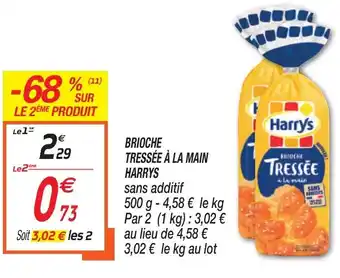 Netto Brioche Tressée à La Main Harrys offre