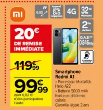 Carrefour Smartphone Redmi A1 offre