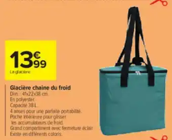 Carrefour Glacière chaine du froid offre