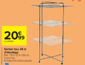Carrefour Séchoir tour 38 m d'étendage offre