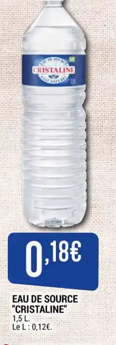 EAU DE SOURCE "CRISTALINE"
