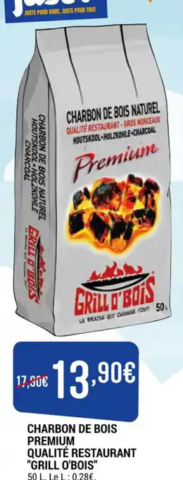 CHARBON DE BOIS PREMIUM QUALITÉ RESTAURANT "GRILL O'BOIS"