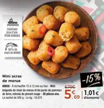 Thiriet Mini acras De Morue offre