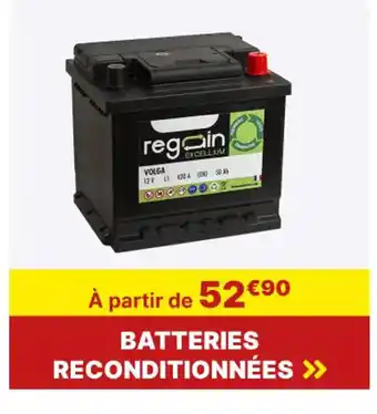 Carter-Cash BATTERIES RECONDITIONNÉES >> offre