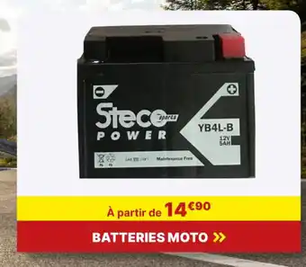 Carter-Cash BATTERIES MOTO >> offre