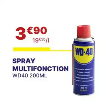SPRAY MULTIFONCTION WD40 200ML