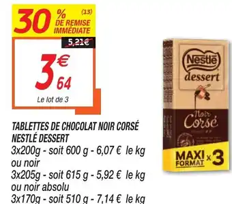 Netto Tablettes De Chocolat Noir Corsé Nestlé Dessert offre
