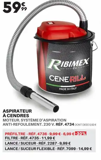 Shopix ASPIRATEUR À CENDRES offre