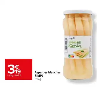 Carrefour Asperges blanches SIMPL g. offre
