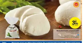 Carrefour Mozzarella di bufala campana A.O.P. (0) offre