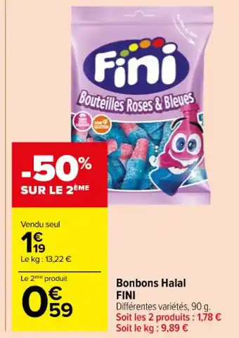 Carrefour Bonbons Halal FINI offre