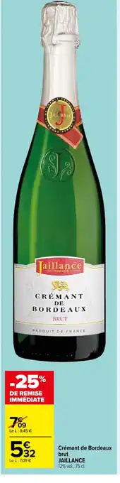 Carrefour Crémant de Bordeaux offre