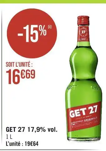 Casino Supermarchés Get 27 get 27 17,9% vol. offre