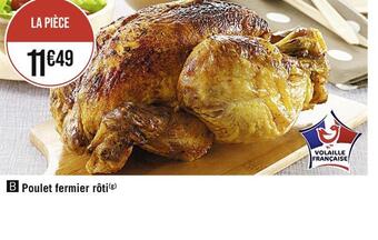 Casino Supermarchés Poulet fermier rôti offre