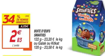 Netto Boite D'Œufs Smarties offre