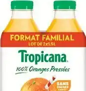 Monoprix “Tropicana” orange sans pulpe offre