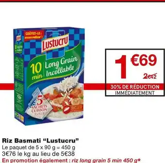 Monoprix Riz Basmati offre
