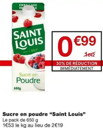 Monoprix Sucre en poudre offre