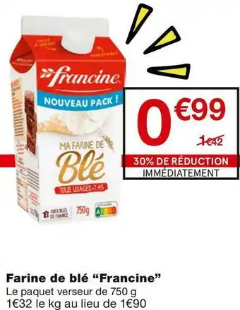 Monoprix Farine de blé offre
