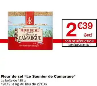 Monoprix Fleur de sel offre