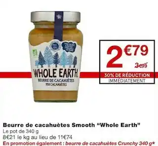 Monoprix Beurre de cacahuètes Smooth offre