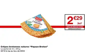 Monoprix Crêpes bretonnes natures offre