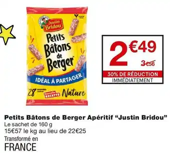 Monoprix Petits Bâtons de Berger Apéritif offre