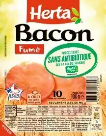 Bacon fumé sans antibiotique